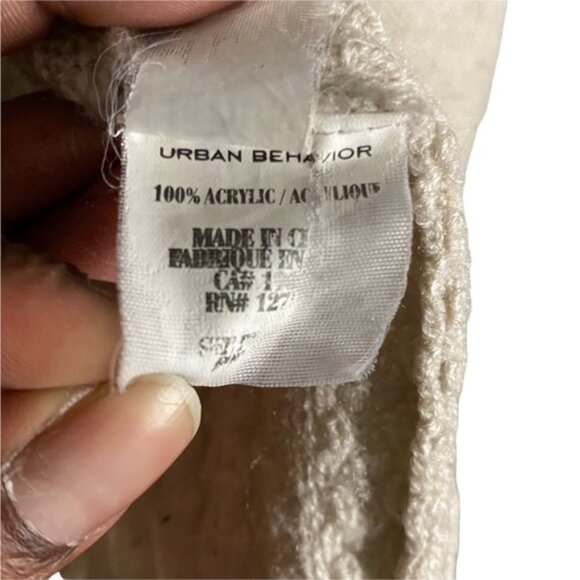 Urban Behavior Women's Light Tan Knit Cardigan - Picture 6 of 7